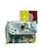 Small Leather Women's Wallet with RFID Gold