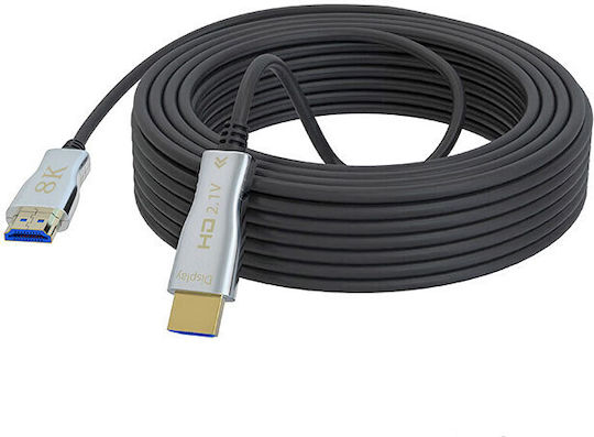 Anga HDMI 2.1 Ultra High Speed 48Gbps 4K 120Hz HDR VRR Cable HDMI Male - HDMI Male 10m Black