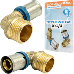 Pex Elbow Crimped 16x1/2 Gz Ktm