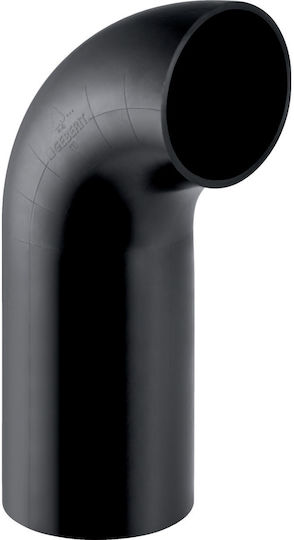 Pehd Elbow 125/90 Extended End Black Color Hdpe Sewer