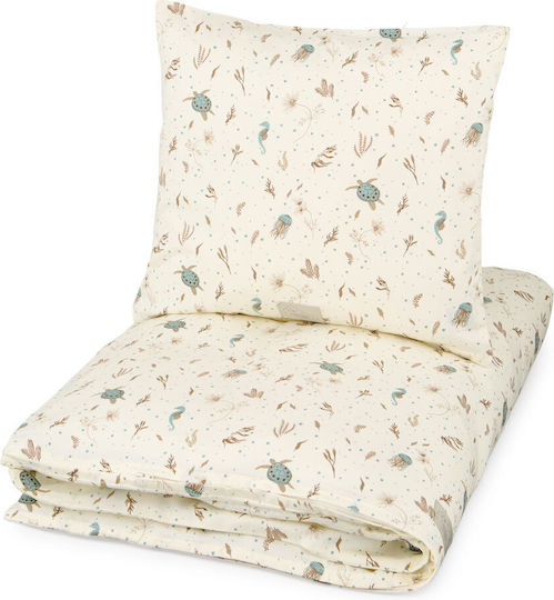 Cam Cam Copenhagen Set Baby Duvet Cover with Pillowcase Sea Garden Sea Garden 70x100cm