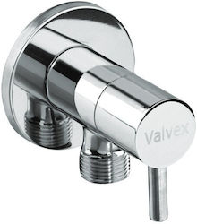 Angle Valve Ceramic Head Vega Chrome 1 2"-3 8"