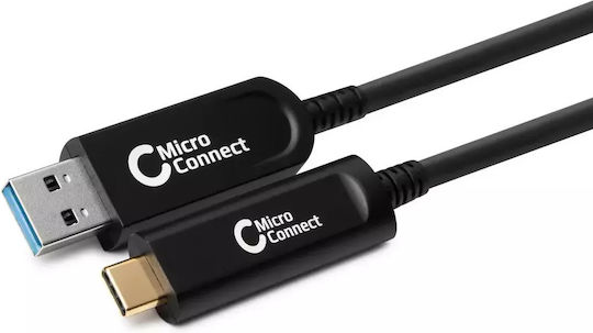 Microconnect USB 2.0 Cable USB-C male - USB-A Μαύρο 5m MC-USB3.2CA5OP