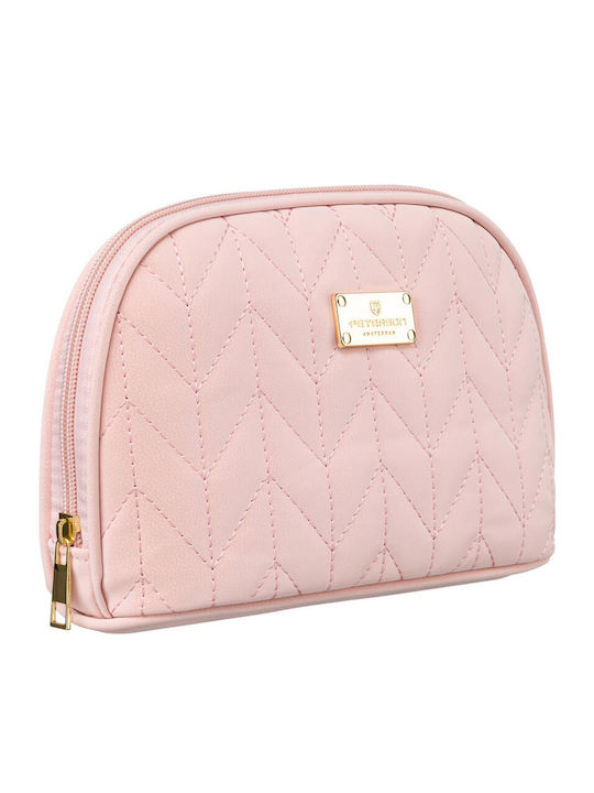 Elegant Women's Makeup Bag Made of Eco Leather Zipper Peterson