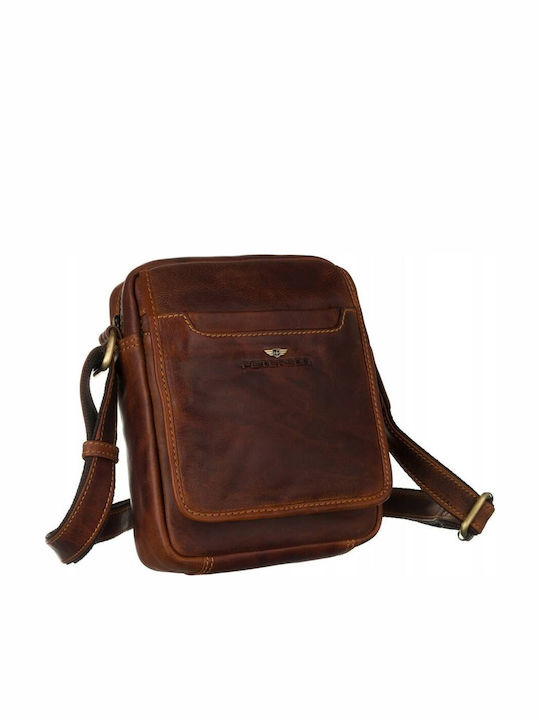 Leather Men's Bag Shoulder / Crossbody Brown