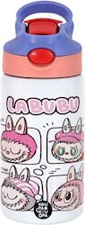 Koupakoupa Labubu Pink Labubu 350ml Kids Water Bottle Koupakoupa Labubu Pink Labubu 350ml Kids Water Bottle