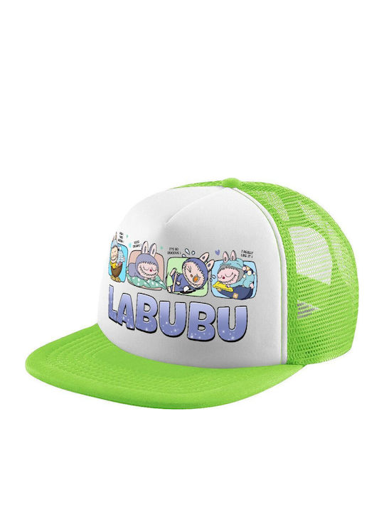 Labubu Καπέλο Ενηλίκων Soft Trucker Δίχτυ Πρασι...