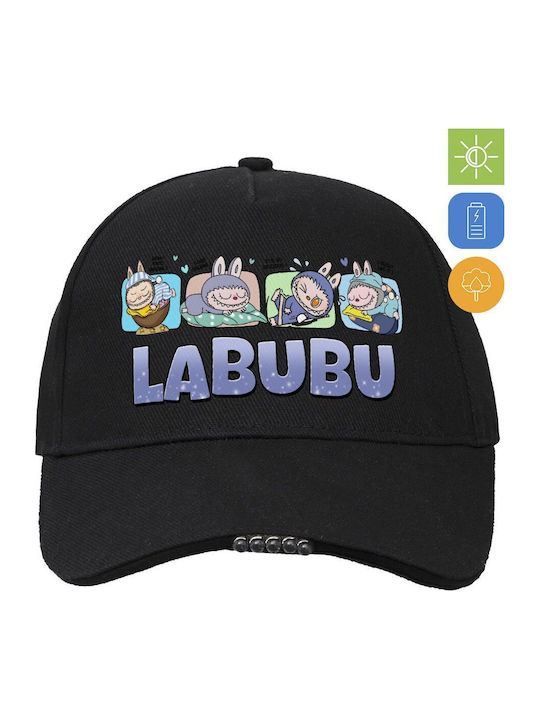 Labubu Καπέλο Εργασίας & Δραστηριοτήτων Led Φως Ιδανικό Νύχτα & Χαμηλό Φωτισμό 100% Βαμβακερο Ενηλικων Unisex