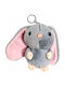 Plush Keychain Gray Rabbit