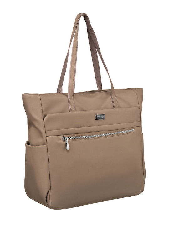 Large Shoulder Shopper Bag In An Elegant Color Peterson