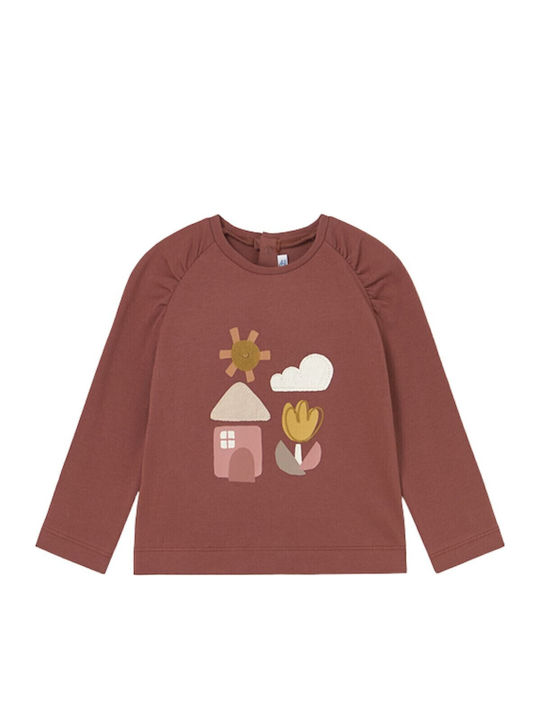 Mayoral Kids' Shirt Long Sleeve Terracotta