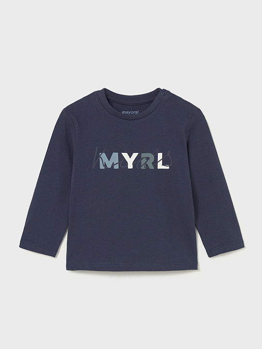 Mayoral Kids' Shirt Long Sleeve Blue Basic