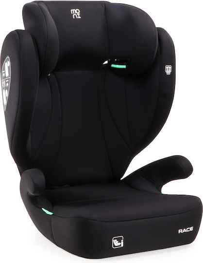 Moni Race Детско Столче за Кола High-back Booster i-Размер Черен 15-36 кг