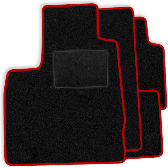 Set Velour Mats Matching Bmw X4 Series F26 2014-2018 Red Edging