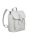 Leder Damentasche Rucksack Weiß