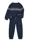 Kids Sweatpants Set Navy Blue 2pcs Skate