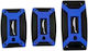 Raistar Car Pedal Set Non Slip Universal Blue 3pcs