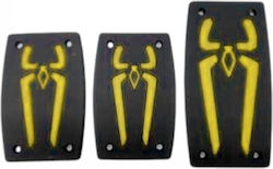 Raistar Car Pedal Set Non Slip Universal Yellow 3pcs