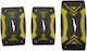 Raistar Car Pedal Set Non Slip Universal Yellow 3pcs