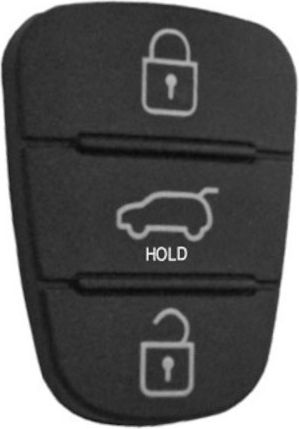 Rubber Spare Part Key Hyundai-Kia 3 Buttons Hold 1148-f