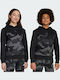 Fleece Παιδικό Φούτερ με Κουκούλα Black, Grey Essentials