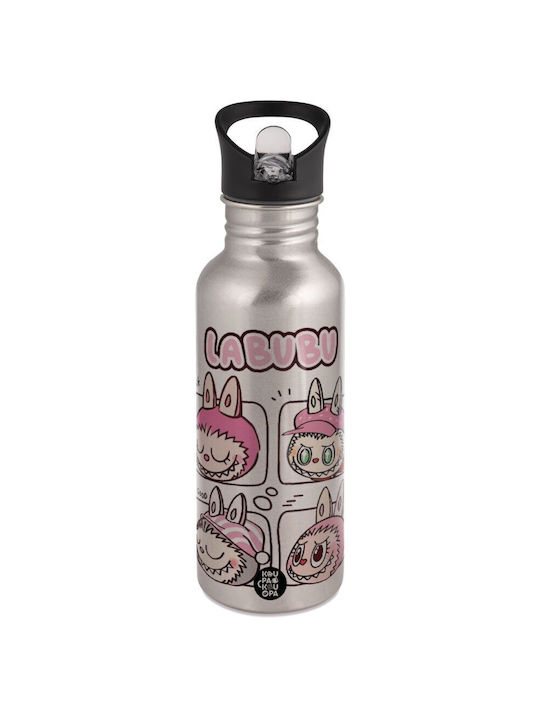Koupakoupa Labubu Pink Παγούρι Ανοξείδωτο 592ml