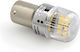 Λάμπες Αυτοκινήτου & Μοτοσυκλέτας BA15S / P21W / R5W Canbus LED Λευκό 12-30V 2τμχ