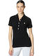 Mya Damen Polo Bluse Nero