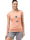 Damen Bluse Orange