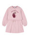 Mädchenkleid Mädchenkleider Langärmeliges Futter Set aus 2 mit Deckel Rosa