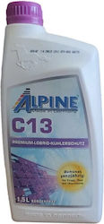 Alpine Συμπυκνωμένο Αντιψυκτικό Υγρό Ψυγείου Αυτοκινήτου G13 Ροζ Χρώμα 1.5lt