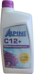Alpine Συμπυκνωμένο Αντιψυκτικό Υγρό Ψυγείου Αυτοκινήτου G12+ Μωβ Χρώμα 1.5lt
