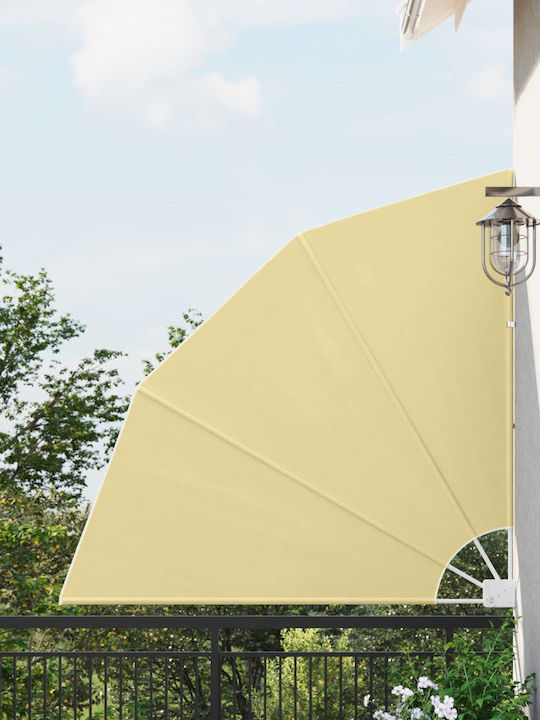 vidaXL Garden Sideway Sunshade Roller Beige 1.4x1.4cm