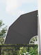 vidaXL Garden Sideway Sunshade Roller Black 1.15x1.15cm