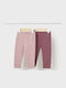 Set Kinder Leggings Lang Pink