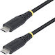 StarTech Braided USB 2.0 Cable USB-C male - USB-C 240W PD Ασημί 1m S2CEPR1M-USB-CABLE