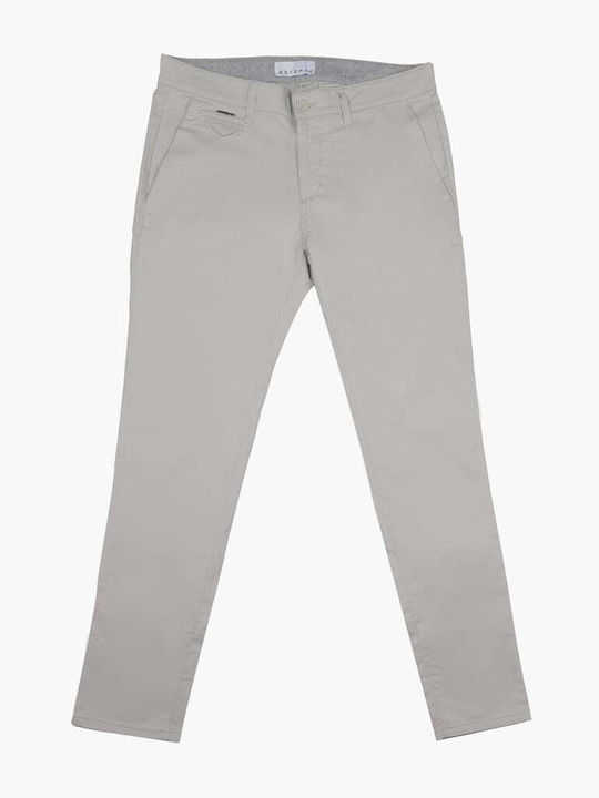 Stefan Fashion Παντελόνι Chino Ελαστικό Γκρι