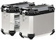 Rebel Mp-r1737slv Universale Seiten Motorrad-Topcases Aluminium 37lt Silber