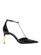 Pumps mit Riemchen Schwarz