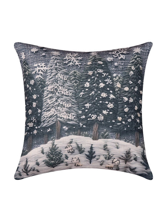 Silk Fashion Christmas Decorative Square Pillowcase 45x45cm
