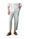 Men's Cropped Jeans Trousers with Loose Tapered Fit Blue