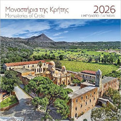 Wall Calendar 2026 Monasteries of Crete I.M. Agia Triada Tzagarolon R0001836