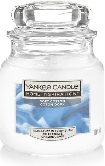 Yankee Candle Home Inspiration Aromatic Candle Glass Jar Soft Cotton 104g
