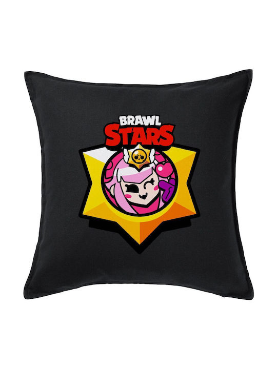 Brawl Stars Melodie Sofa Pillow Black 100% Cotton Filling Included 50x50cm