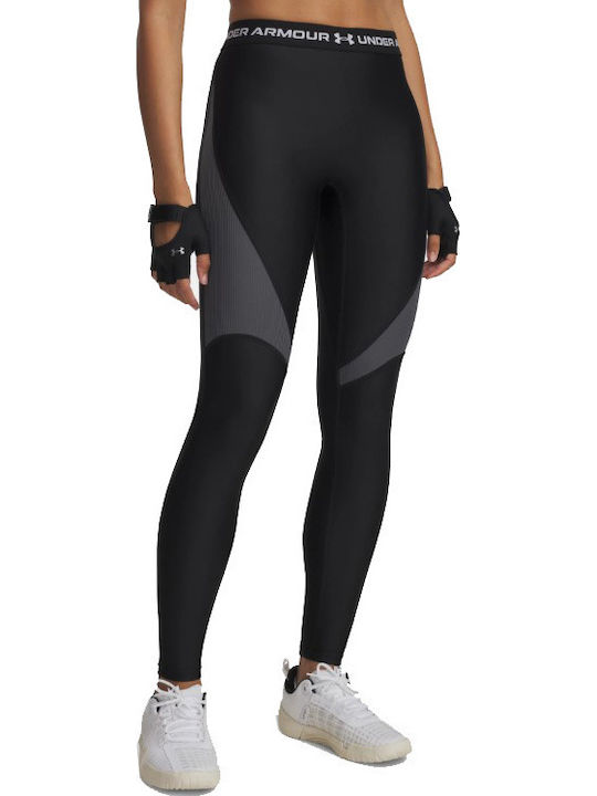 Under Armour Training Damen Lang Leggings Formendefinition Schwarz Castlerock Weiß