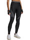 Training Women's Long Firming Leggings Black Castlerock White