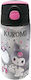 Graffiti Kids Water Bottle Kuromi Stainless Steel with Straw Gray 500ml