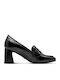 Loafer mit Absatz in Schwarz