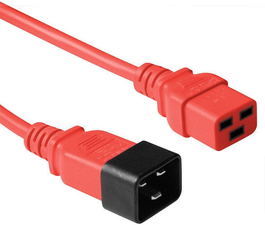 Microconnect IEC C20 - IEC C19 Кабел 0.9м Червен (PE2019R09)