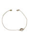 Prince Silvero Women's Bracelet made of Silver Gold Plated with Zircon
